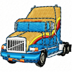 Truck Embroidery Design 6 Truck Embroidery Design 6